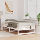 vidaXL Ágykeret Fehér 90 x 200 cm Tömör fenyőfa