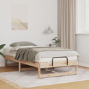 vidaXL Ágykeret Barna 90 x 190 cm Tömör fenyőfa