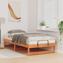 vidaXL Ágykeret Barna 75 x 190 cm Tömör fenyőfa
