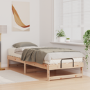 vidaXL Ágykeret Barna 80 x 210 cm Tömör fenyőfa