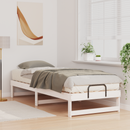 vidaXL Ágykeret Fehér 80 x 210 cm Tömör fenyőfa