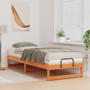 vidaXL Ágykeret Barna 80 x 210 cm Tömör fenyőfa