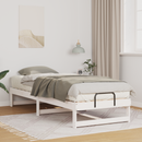 vidaXL Ágykeret Fehér 90 x 210 cm Tömör fenyőfa