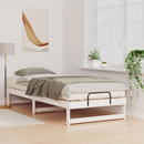 vidaXL Ágykeret Fehér 80 x 220 cm Tömör fenyőfa