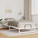 vidaXL Ágykeret Fehér 100 x 220 cm Tömör fenyőfa