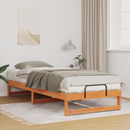 vidaXL Ágykeret Barna 100 x 220 cm Tömör fenyőfa