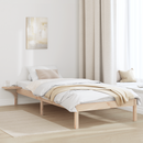 vidaXL Ágykeret Természetes 90 x 200 cm Tömör fenyőfa