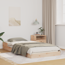 vidaXL Ágykeret Természetes 80 x 200 cm Tömör fenyőfa