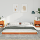 vidaXL Ágykeret Faggyú barna 180 x 210 cm Tömör fenyőfa