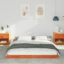 vidaXL Ágykeret Faggyú barna 160 x 220 cm Tömör fenyőfa
