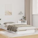 vidaXL Ágykeret Fehér 80 x 200 cm Tömör fenyőfa