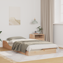 vidaXL Ágykeret Barna 75 x 190 cm Tömör fenyőfa