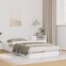 vidaXL Ágykeret Fehér 75 x 190 cm Tömör fenyőfa