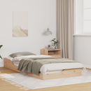 vidaXL Ágykeret Barna 80 x 210 cm Tömör fenyőfa