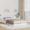 vidaXL Ágykeret Fehér 90 x 210 cm Tömör fenyőfa