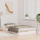 vidaXL Ágykeret Fehér 90 x 210 cm Tömör fenyőfa