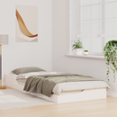 vidaXL Ágykeret Fehér 90 x 220 cm Tömör fenyőfa