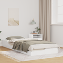 vidaXL Ágykeret Fehér 100 x 220 cm Tömör fenyőfa