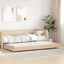 vidaXL Ágykeret Barna 80 x 200 cm Tömör fenyőfa