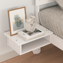vidaXL Ágykeret fejtámlával Fehér 75 x 190 cm Tömör fenyőfa