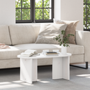 vidaXL Dohányzóasztal Fehér 80 x 39,5 x 35 cm Tömör fenyőfa