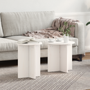 vidaXL Dohányzóasztal 2 pcs Fehér