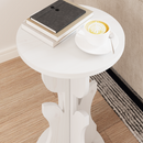 vidaXL Dohányzóasztal Fehér 39,5 x 39,5 x 53,5 cm Tömör fenyőfa