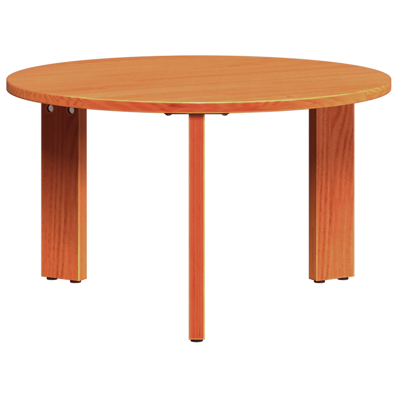 vidaXL Dohányzóasztal 3 pcs Viaszbarna 47.5 x 47.5 x 27 cm