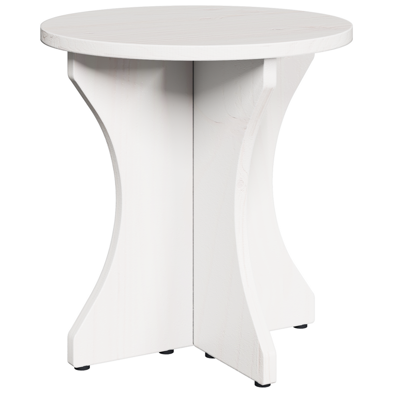 vidaXL Dohányzóasztal 3 pcs Fehér 46 x 46 x 47 cm Tömör fenyőfa