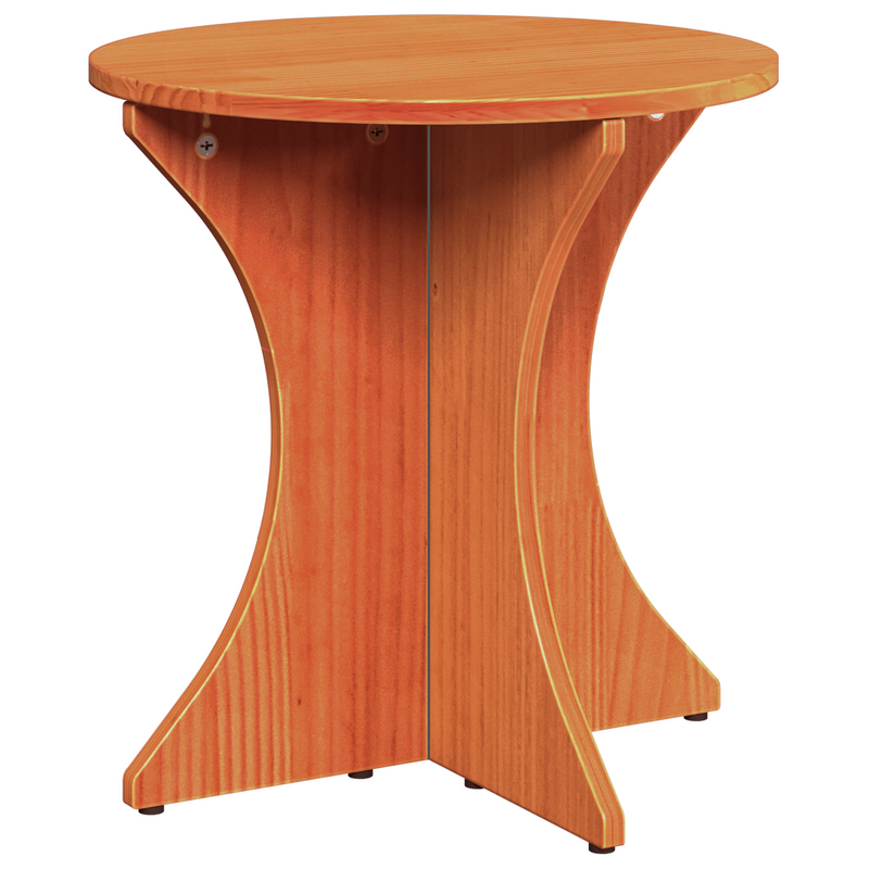 vidaXL Dohányzóasztal 3 pcs Viaszbarna 46 x 46 x 47 cm Tömör fenyőfa