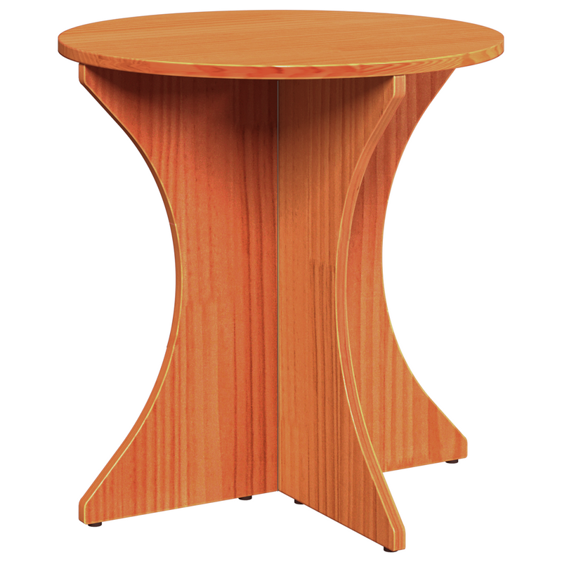 vidaXL Dohányzóasztal 3 pcs Viaszbarna 46 x 46 x 47 cm Tömör fenyőfa