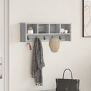 vidaXL Fali Kabáthorog polcokkal Szürke Sonoma 75 x 16 x 26 cm Faanyag