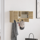 vidaXL Fali Kabáthorog polcokkal Sonoma tölgy 50 x 20 x 30 cm Faanyag