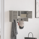 vidaXL Fali Kabáthorog polcokkal Szürke Sonoma 50 x 20 x 30 cm Faanyag