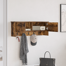 vidaXL Fali Kabáthorog polcokkal Füstölt tölgy 80 x 20 x 30 cm Faanyag