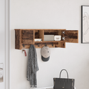 vidaXL Fali Kabáthorog polcokkal Öreg fa 80 x 20 x 30 cm Faanyag