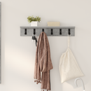 vidaXL Fali Kabáthorog Beton Szürke 60 x 10,5 x 10,5 cm Faanyag