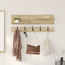 vidaXL Fali Kabáthorog polcokkal Sonoma tölgy 90 x 15 x 36 cm Faanyag