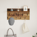 vidaXL Fali Kabáthorog polcokkal Öreg fa 80 x 40 x 12 cm Faanyag