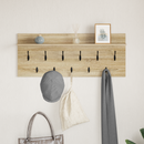 vidaXL Fali Kabáthorog polcokkal Sonoma tölgy 100 x 40 x 12 cm Faanyag