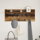vidaXL Fali Kabáthorog polcokkal Öreg fa 100 x 40 x 12 cm Faanyag