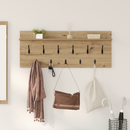 vidaXL Fali Kabáthorog Artisan tölgy 100 x 40 x 12 cm Faanyag