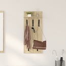 vidaXL Fali Kabáthorog polcokkal Sonoma tölgy 40 x 10 x 90 cm Faanyag