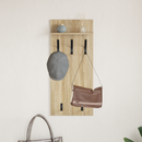 vidaXL Fali Kabáthorog polcokkal Sonoma tölgy 40 x 10 x 90 cm Faanyag