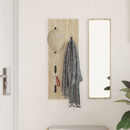 vidaXL Fali Kabáthorog tárolóval Sonoma tölgy 30 x 1,5 x 80 cm Faanyag