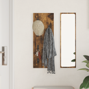 vidaXL Fali Kabáthorog Füstölt tölgy 30 x 1,5 x 80 cm Faanyag