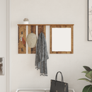 vidaXL Fali Kabáthorog polcokkal Régi fa 85 x 10 x 45 cm Faanyag