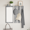 vidaXL Fali Kabáthorog polcokkal Szürke sonoma 84 x 10 x 80 cm Faanyag