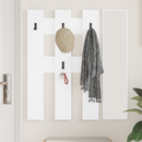 vidaXL Fali Kabáthorog Falra szerelhető Fehér 65 x 3 x 100 cm Faanyag