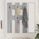 vidaXL Fali Kabáthorog tárolóval Szürke Sonoma 65 x 3 x 100 cm Faanyag